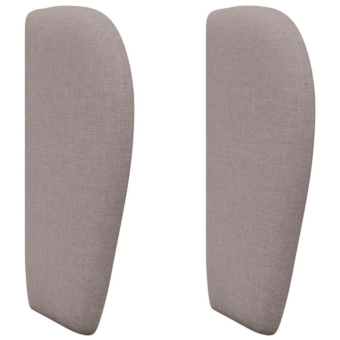 Vidaxl Tête de lit oreilles en tissu taupe - Jusqu'à -30%
