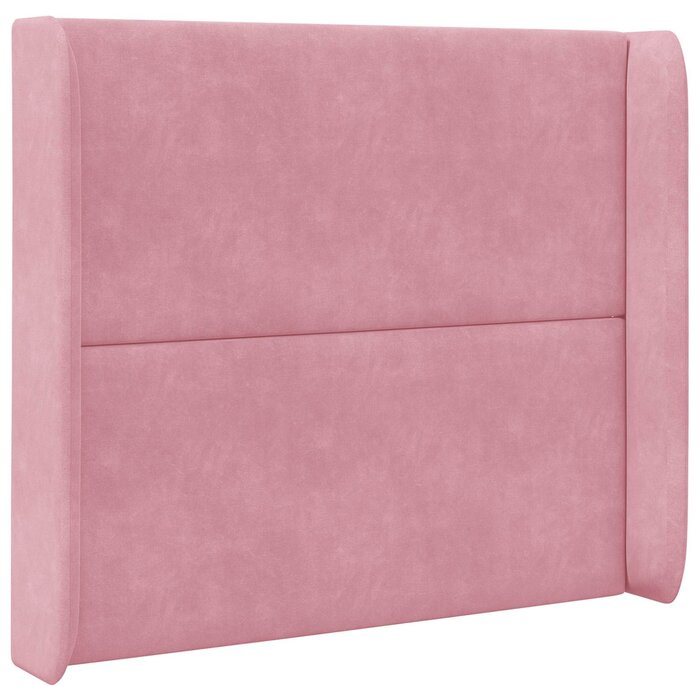 Vidaxl Tête de lit oreilles en velours rose 80cm - Jusqu'à -32% sur notre Outlet