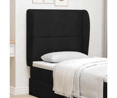 Vidaxl Tête de lit en velours noir - Jusqu'à -43% sur votre déco