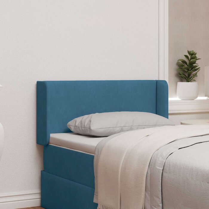 Vidaxl Panneau mural tête de lit en velours bleu - Jusqu'à -31% de remise