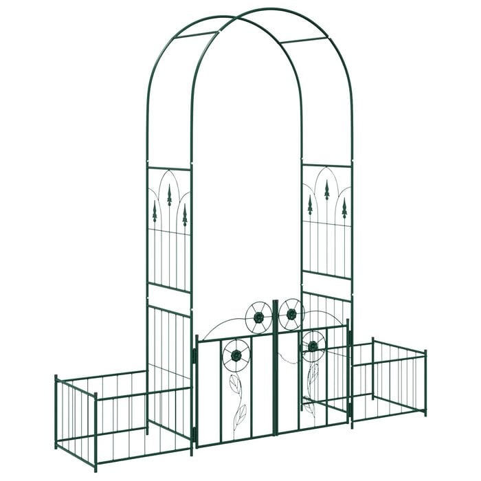 Vidaxl Arche de jardin en métal vert 203x218 cm - Jusqu'à 34% de remise