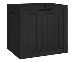 Vidaxl Coffre de jardin 118L noir - Jusqu'à 61% de réduction