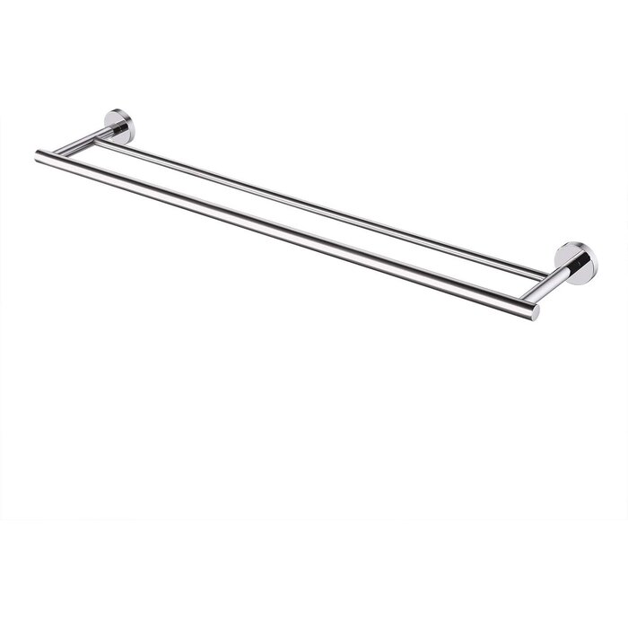Porte-serviettes double en inox 75 cm - Jusqu'à -28% sur l'outlet
