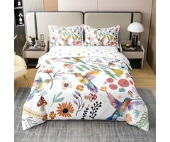 Parure de lit 155x220cm Motif Floral - Jusqu'à -51%