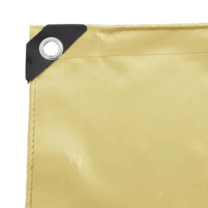 Bâche de protection 4x4m 650g/m² Beige - Robuste et imperméable - Jusqu'à -34%