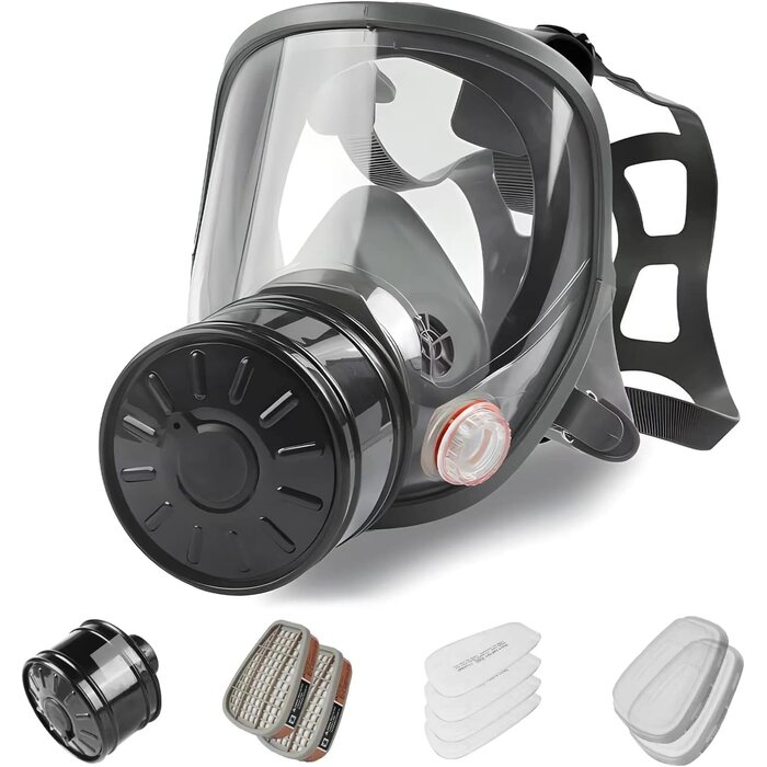 Masque respiratoire intégral avec filtre 40mm - Protection - Jusqu'à 34% de remise