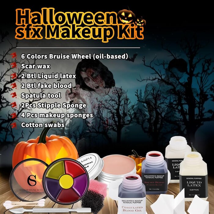 Kit Maquillage FX Halloween : Cicatrices et Effets Spéciaux - Jusqu'à -27%