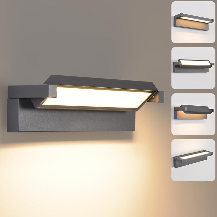 Applique Murale LED 36W IP65 Orientable - Gris foncé - Jusqu'à -34%