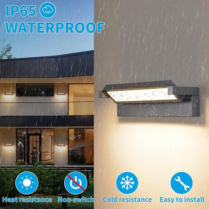 Applique Murale LED 36W IP65 Orientable - Gris foncé - Jusqu'à -34%
