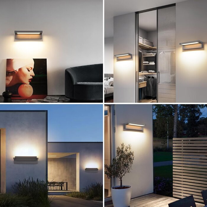 Applique Murale LED 36W IP65 Orientable - Gris foncé - Jusqu'à -34%