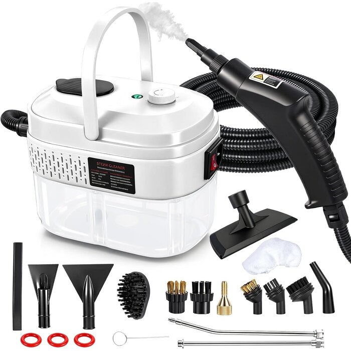 Nettoyeur vapeur 1500W 1400ml - 14 accessoires - Jusqu'à -29% de réduction
