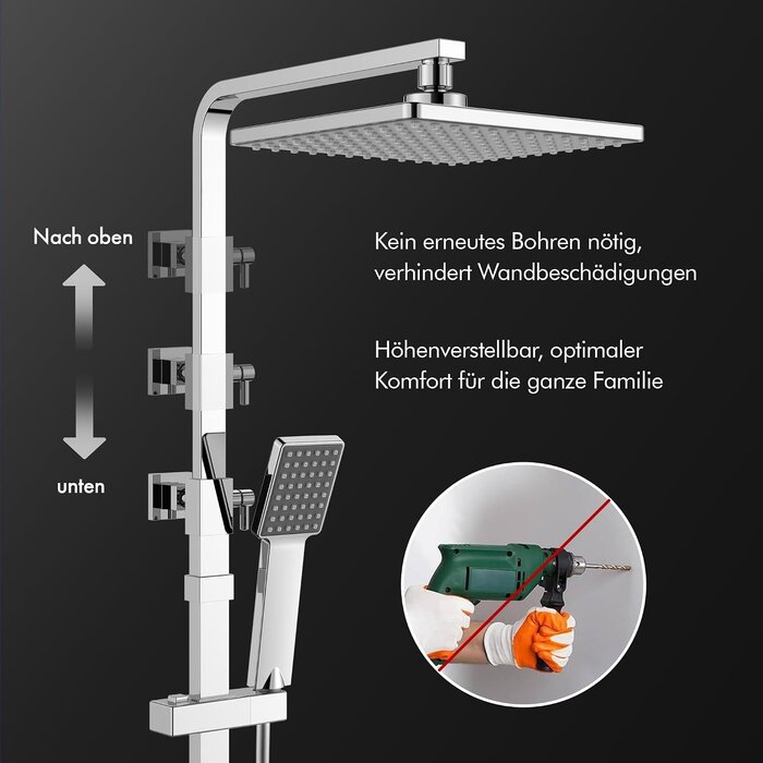 Système de douche thermostatique réglable - Jusqu'à -35% en outlet