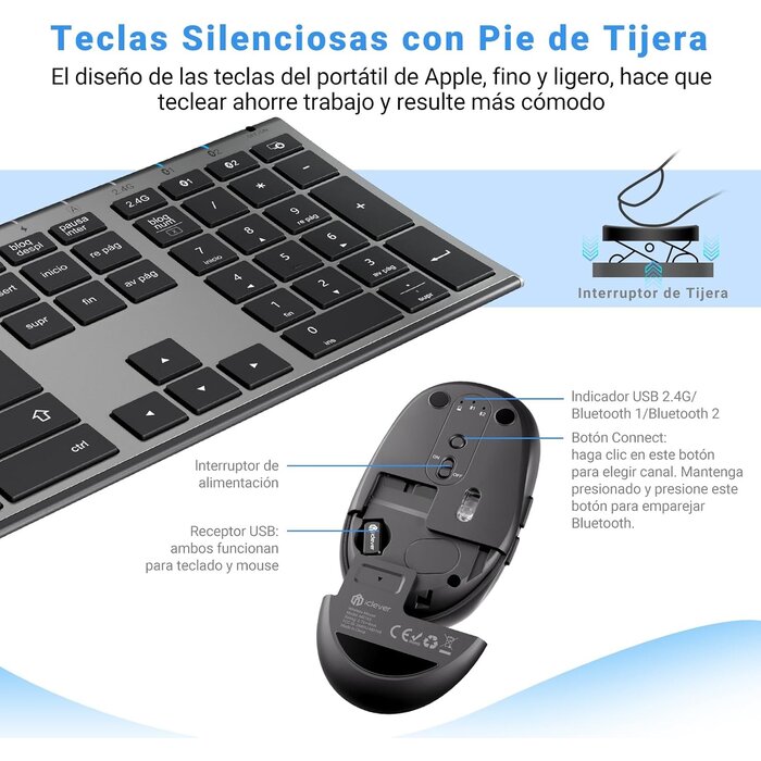 Ensemble clavier souris sans fil QWERTY - Jusqu'à -29% de réduction