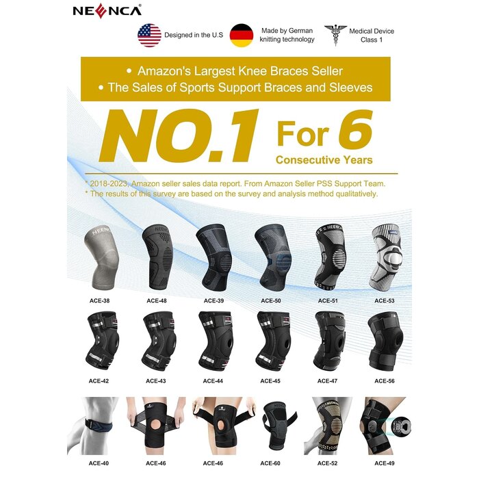 Genouillère de compression avec gel et stabilisateurs - Jusqu'à -31%
