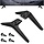 Pieds support TV universels 55-65 pouces - ABS noir - Jusqu'à -32%