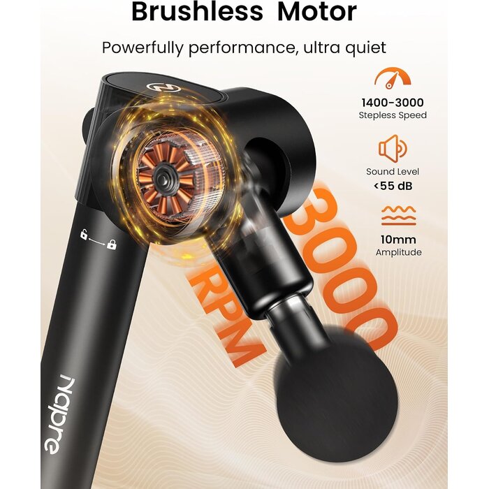 Pistolet de massage pliable et télescopique : -28% sur votre récupération