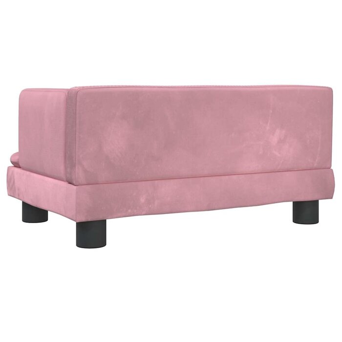 Vidaxl Canapé Enfant en Velours Rose - Jusqu'à -63% sur votre mobilier