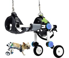 Fauteuil roulant pour chien XS - Ajustable et pliable - Jusqu'à -49%