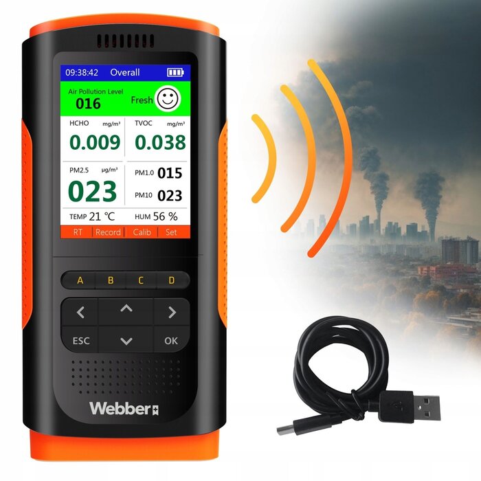 Viking Choice Détecteur de qualité de l'air UP900 - Mesure PM2.5 & TVOC - Jusqu'à -34%