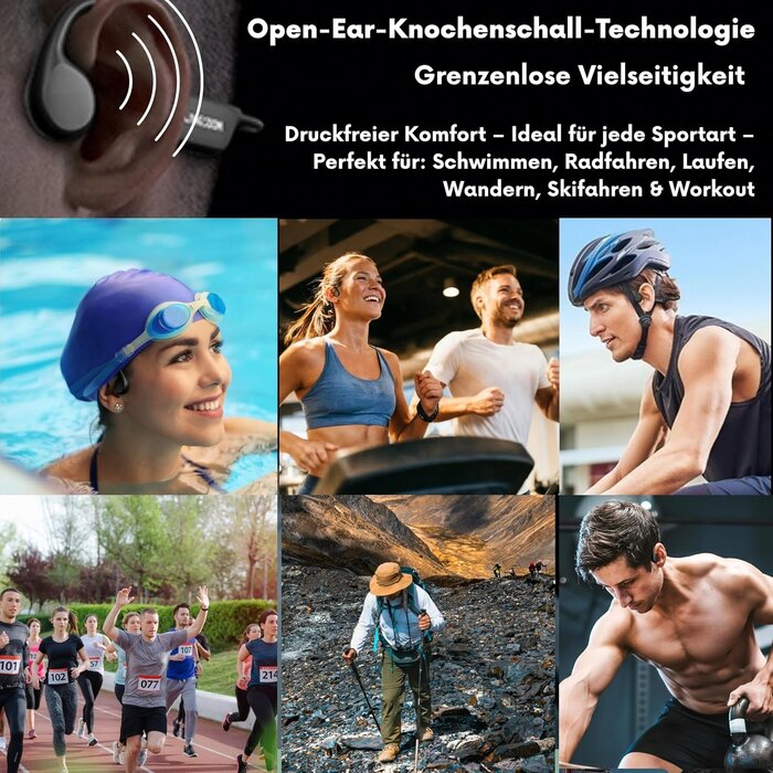 Casque conduction osseuse MP3 étanche - Jusqu'à -28% sur votre équipement
