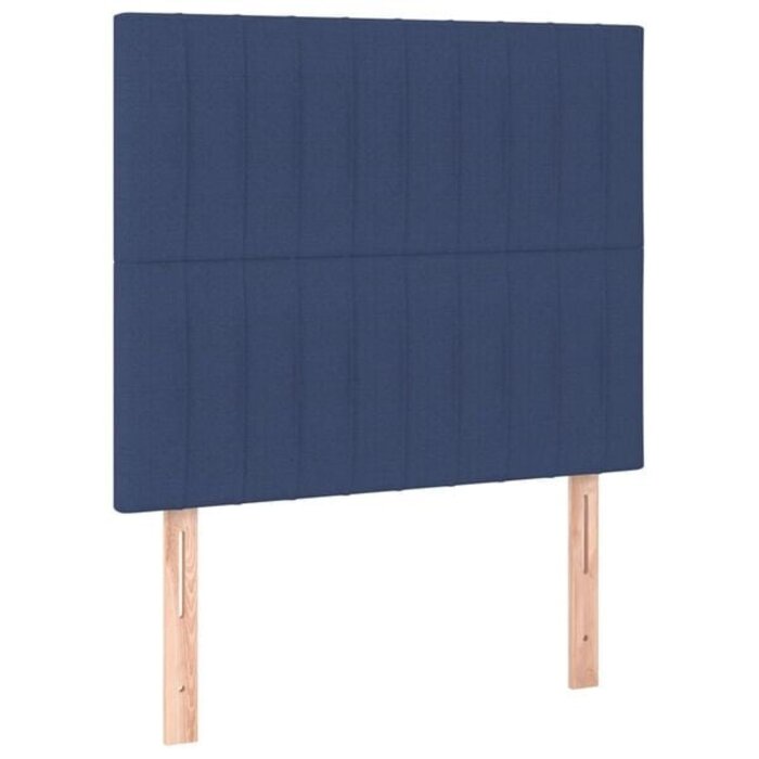 Vidaxl Lot de 2 têtes de lit tissu bleu 90 cm - Jusqu'à -33% de remise