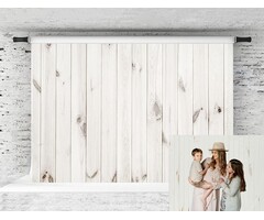 Toile de fond photo bois blanc 2,2x1,5m - Jusqu'à -52% sur notre stock outlet