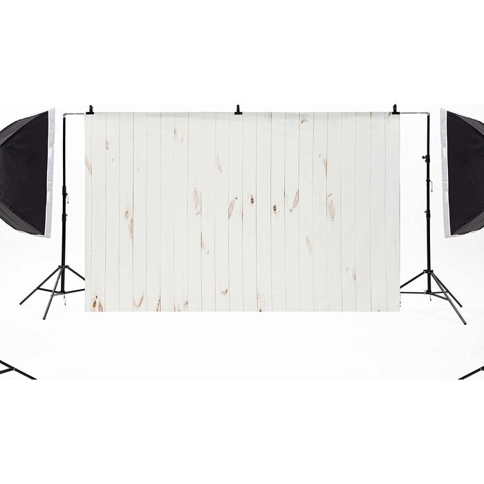Toile de fond photo bois blanc 2,2 x 1,5m - Jusqu'à 32% de remise