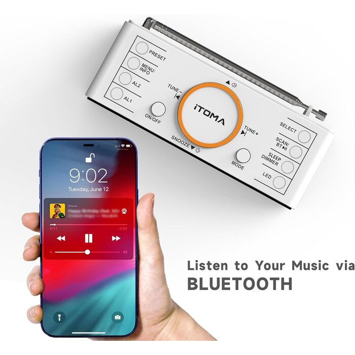 Radio-réveil DAB+/FM Bluetooth avec veilleuse - Jusqu'à 29% de réduction