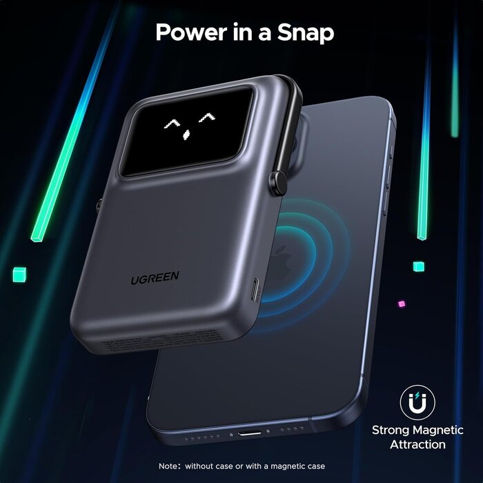 Batterie Externe Magnétique 10 000 mAh avec Support - Jusqu'à 32% de remise