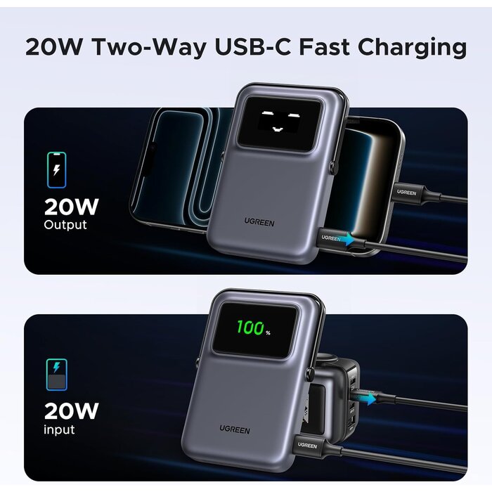 Batterie Externe Magnétique 10 000 mAh avec Support - Jusqu'à 32% de remise