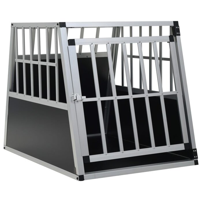 Vidaxl Cage de transport chien en aluminium - 65x91x69,5 cm - Jusqu'à -35%