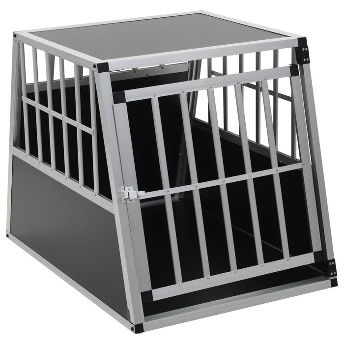 Vidaxl Cage de transport chien en aluminium - 65x91x69,5 cm - Jusqu'à -35%