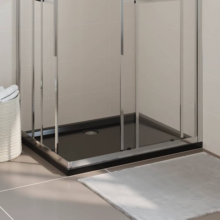 Vidaxl Receveur de douche rectangulaire 80x100 cm Noir - Jusqu'à 34% de remise