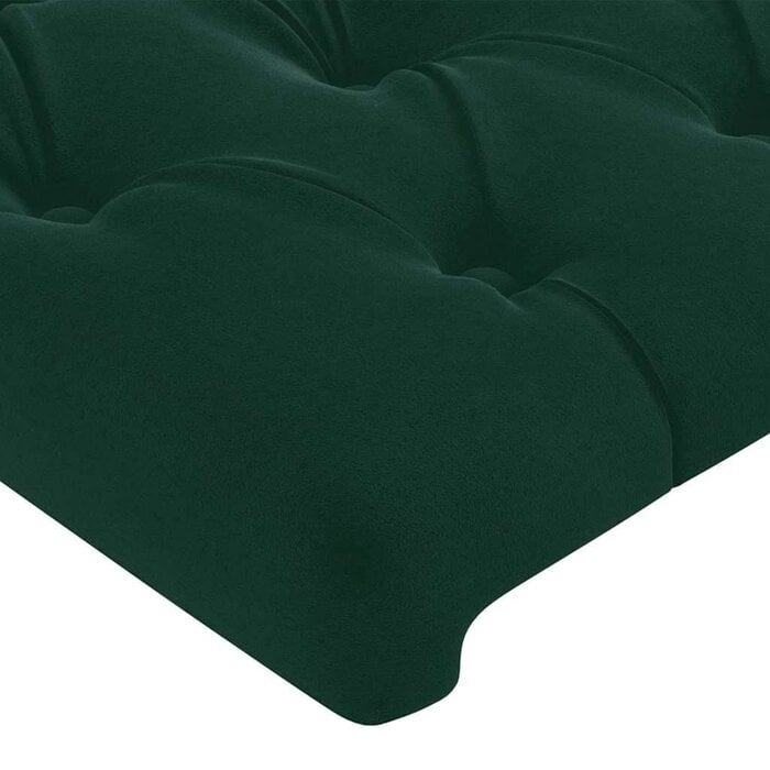 Lot de 2 têtes de lit velours vert foncé - Jusqu'à -74%