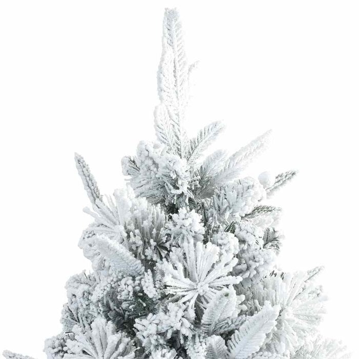 Sapin de Noël blanc enneigé 210 cm - Jusqu'à 80% de remise