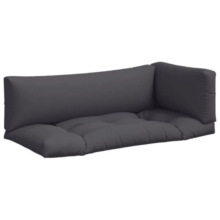 Vidaxl Ensemble 3 coussins pour palette anthracite - Jusqu'à 34% de remise