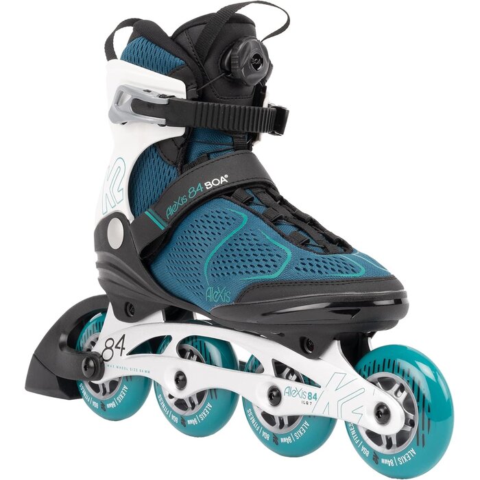 Rollers fitness femme K2 Alexis 84 - Turquoise - Jusqu'à -35%
