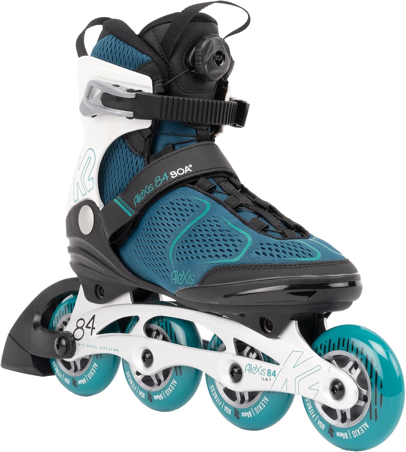 Rollers fitness femme K2 Alexis 84 - Turquoise - Jusqu'à -35%