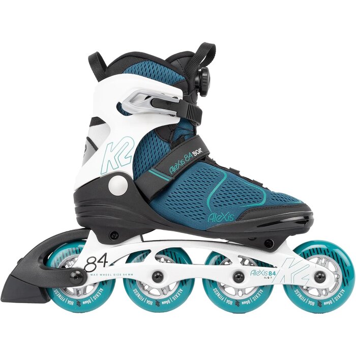 Rollers fitness femme K2 Alexis 84 - Turquoise - Jusqu'à -35%