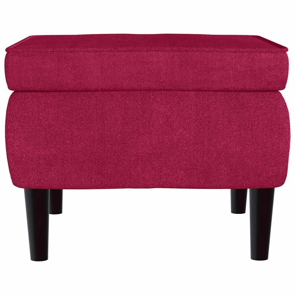 Vidaxl Tabouret en velours rouge vin - Jusqu'à 34% de remise