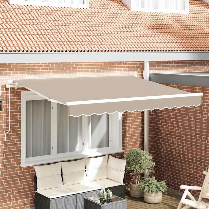 Vidaxl Toile de store banne Beige 235x195cm - Jusqu'à -60% sur l'outlet