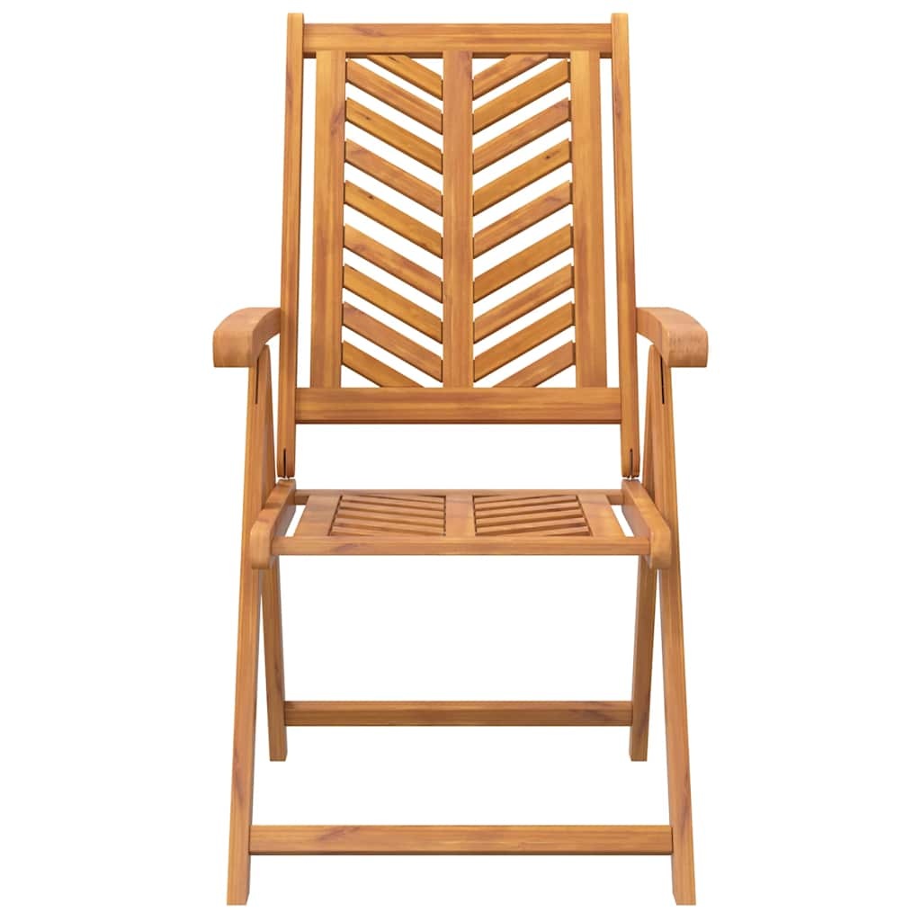 Vidaxl Lot de 3 chaises de jardin en acacia massif - Réglables - Jusqu'à -35%
