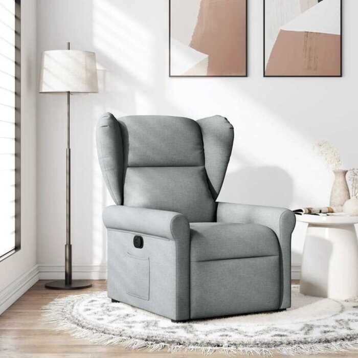 Vidaxl Fauteuil relax inclinable en tissu gris - Jusqu'à -49% sur notre sélection