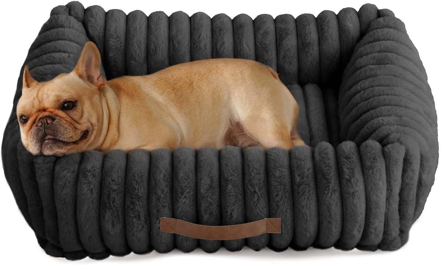 Panier orthopédique pour chien en velours côtelé noir - Jusqu'à -33%