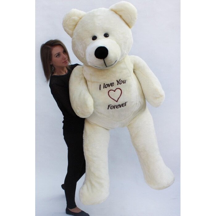 Ours en peluche géant 180 cm - Blanc - Jusqu'à -54% de réduction