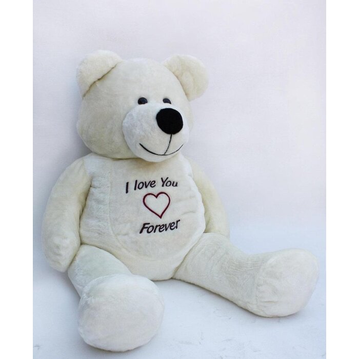 Ours en peluche géant 180 cm - Blanc - Jusqu'à -54% de réduction