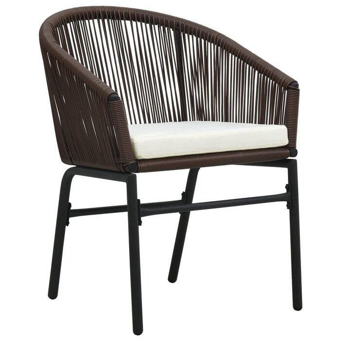 Vidaxl Lot de 2 chaises de jardin rotin PE marron - Jusqu'à -70% sur l'outlet