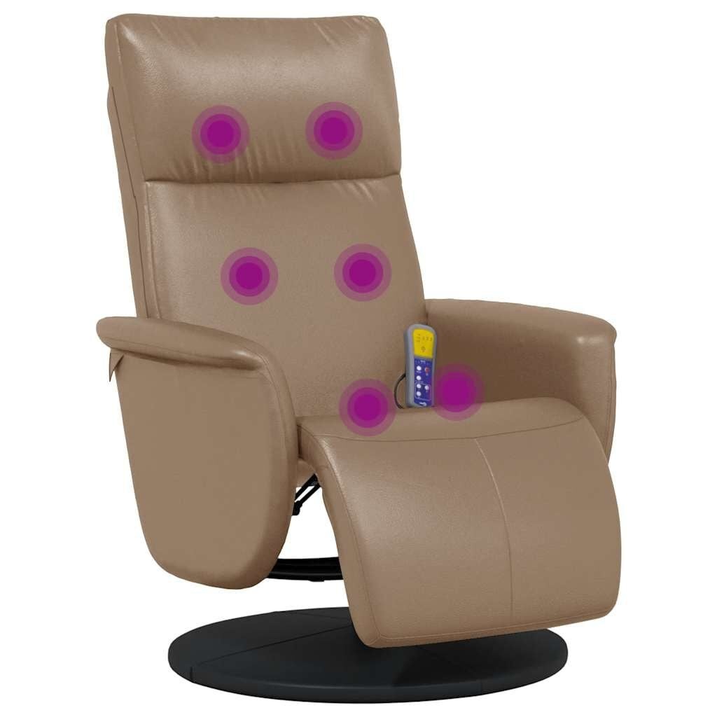 Vidaxl Fauteuil de massage inclinable - Cappuccino - Jusqu'à 35% de remise