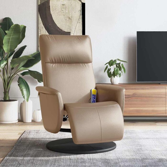 Vidaxl Fauteuil de massage inclinable - Cappuccino - Jusqu'à 35% de remise