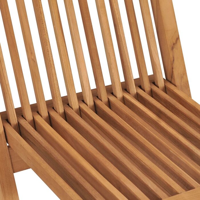 Vidaxl Lot de 4 chaises de jardin pliantes en teck - Jusqu'à -35%